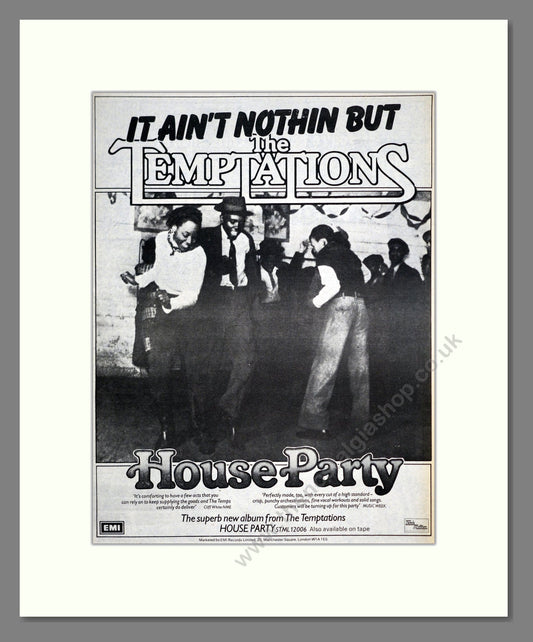 Temptations (The) - House Party. Vintage Advert 1975 (ref AD20386)