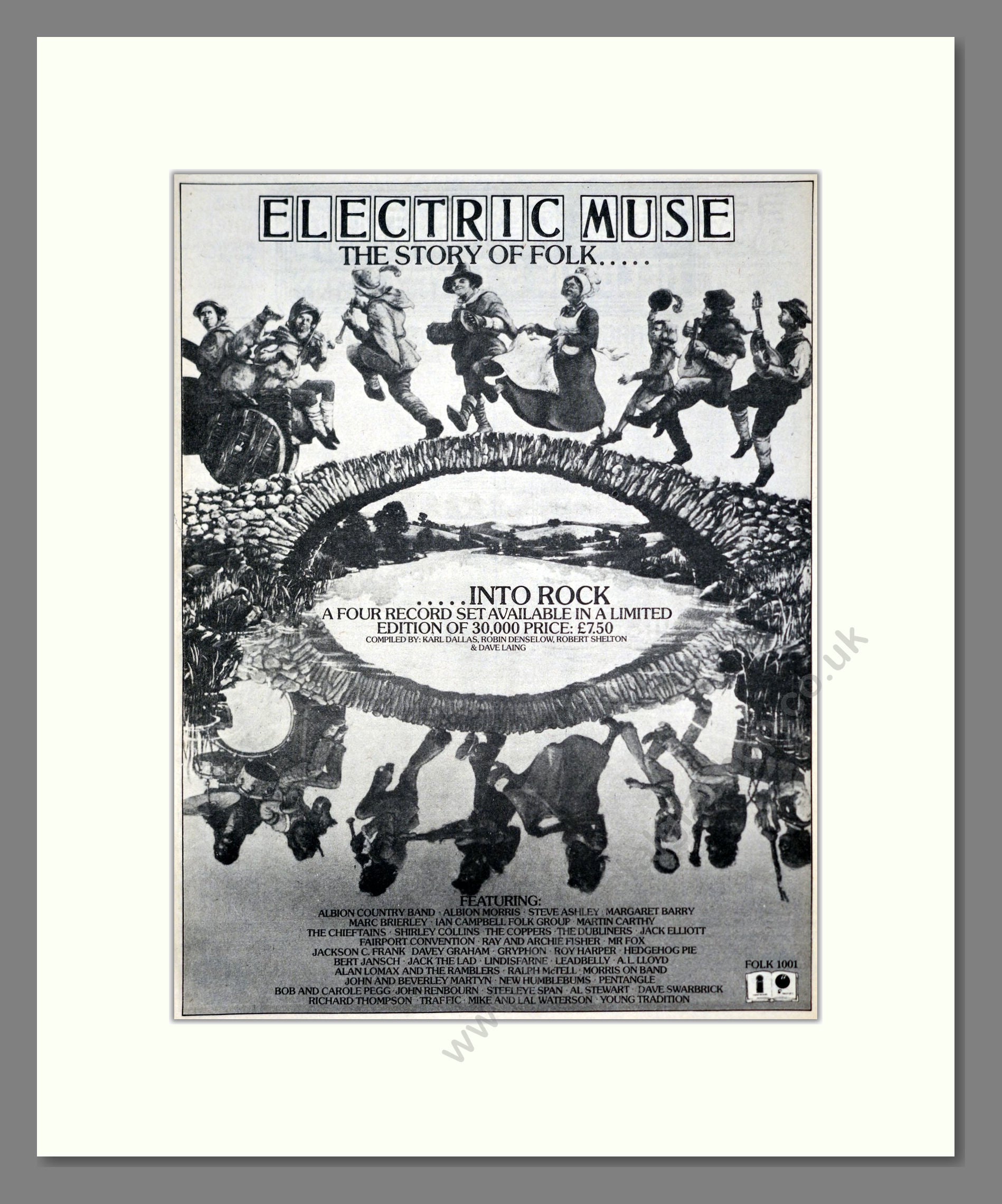 Electric Muse - The Story Of Folk. Vintage Advert 1975 (ref AD20391)
