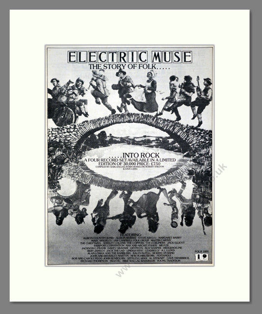 Electric Muse - The Story Of Folk. Vintage Advert 1975 (ref AD20391)