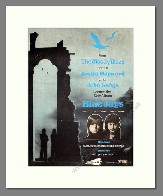 Moody Blues (The) - Blue Jays. Vintage Advert 1975 (ref AD20406)