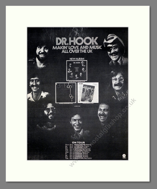 Dr. Hook - UK Tour. Vintage Advert 1977 (ref AD20412)