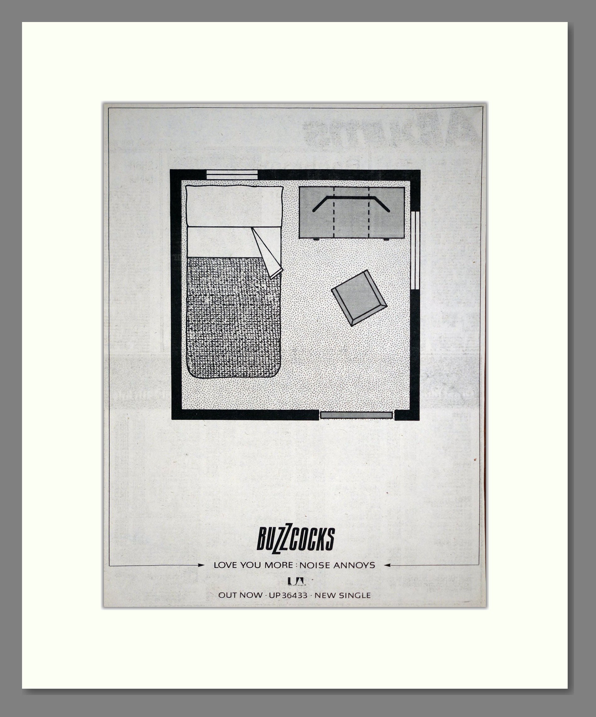Buzzcocks - Love You More / Noise Annoys. Vintage Advert 1978 (ref AD20415)