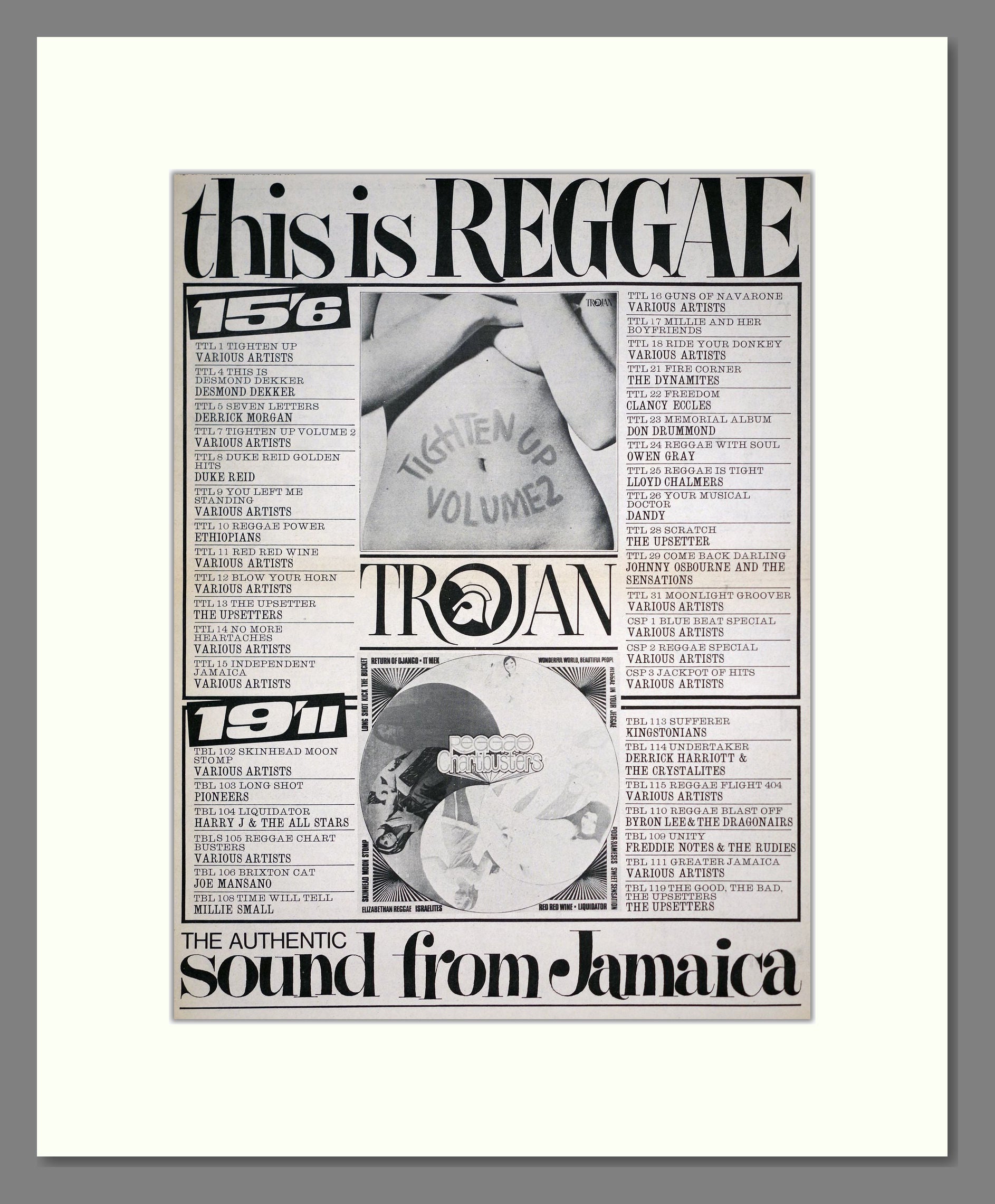 Various Artists - This Is Reggae. Vintage Advert 1970 (ref AD20427)