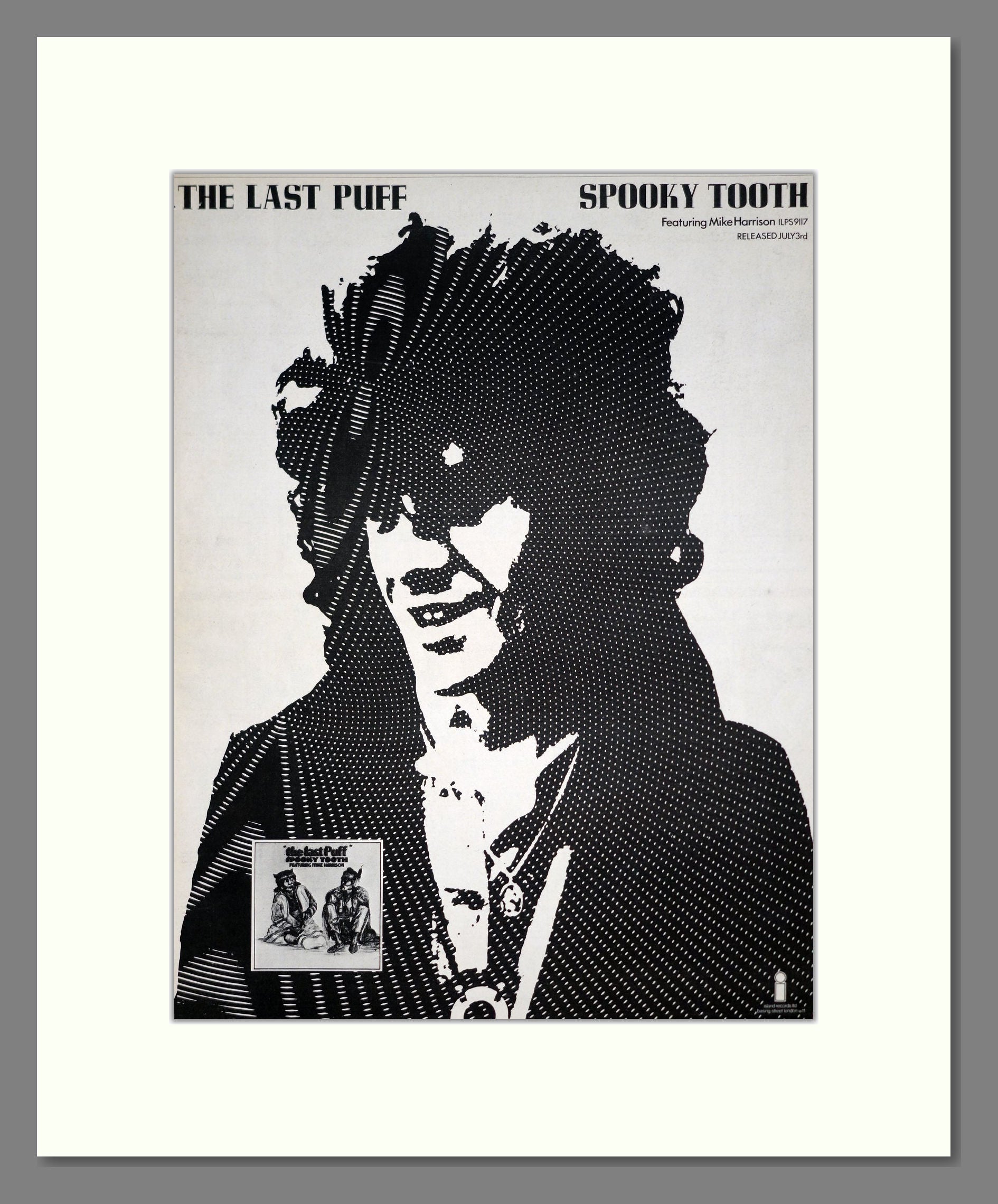 Spooky Tooth - The Last Puff. Vintage Advert 1970 (ref AD20430)
