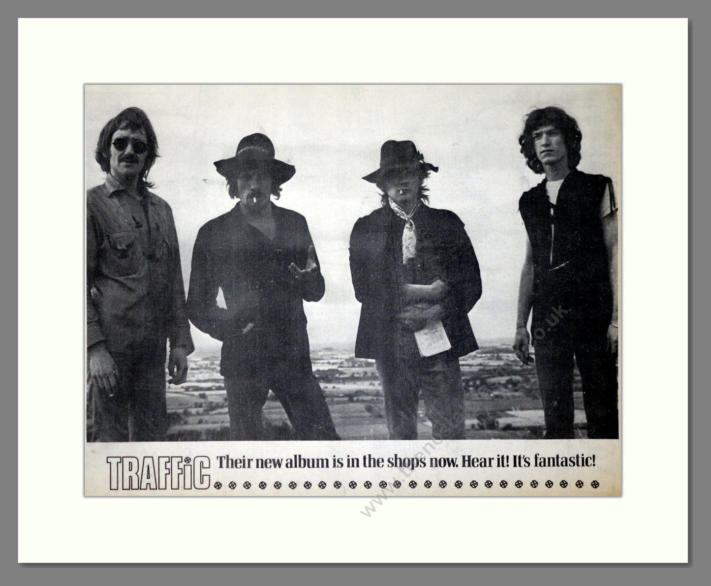 Traffic - New Album. Vintage Advert 1968 (ref AD20433)