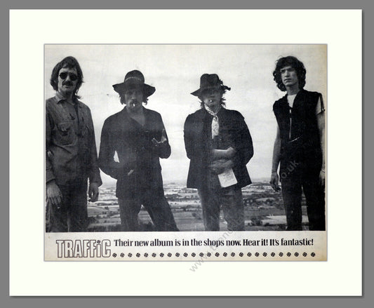 Traffic - New Album. Vintage Advert 1968 (ref AD20433)