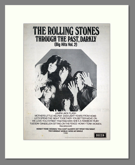 Rolling Stones (The) - Through The Past, Darkly. Vintage Advert 1969 (ref AD20436)