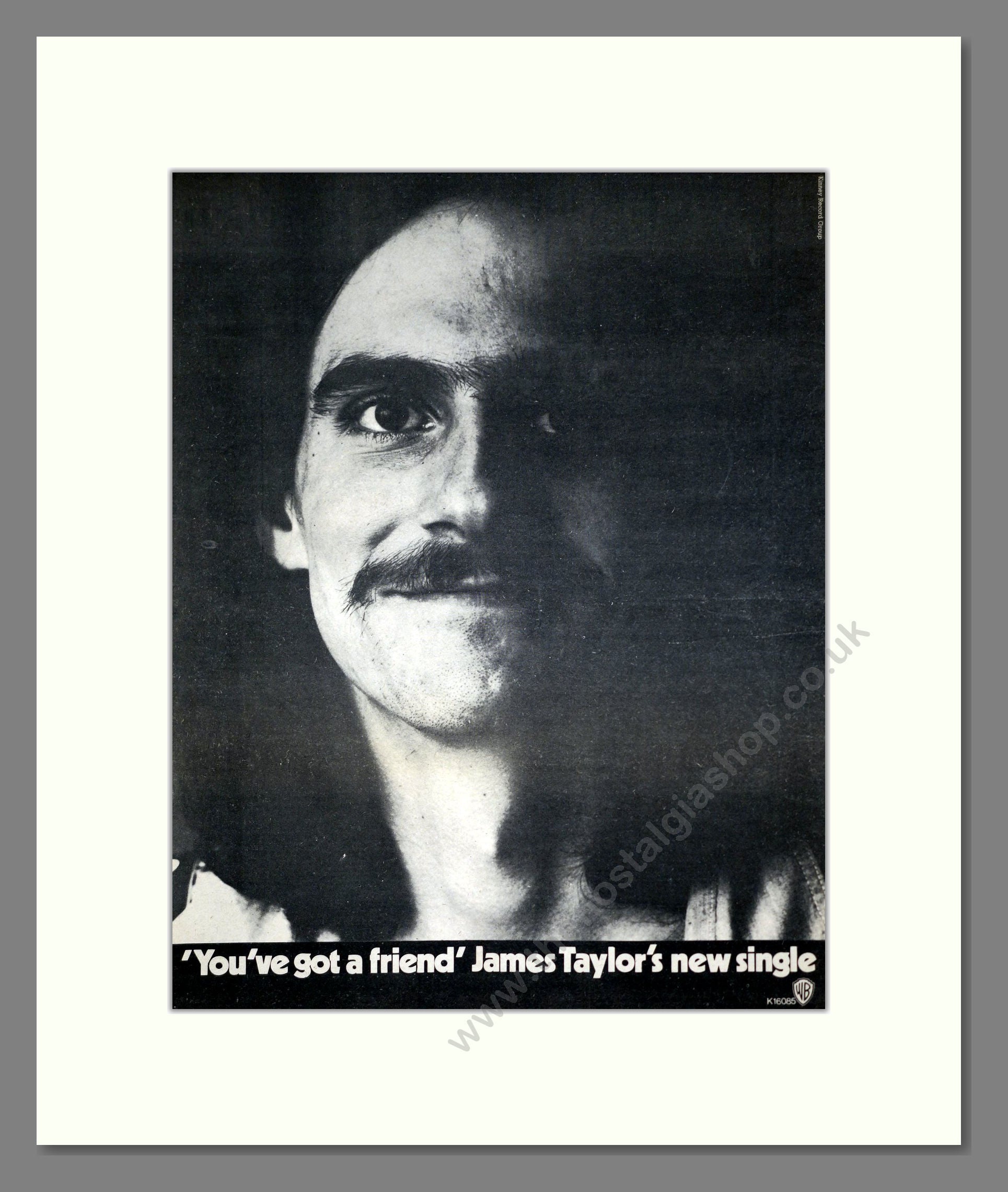 James Taylor - You've Got A Friend. Vintage Advert 1971 (ref AD20444)
