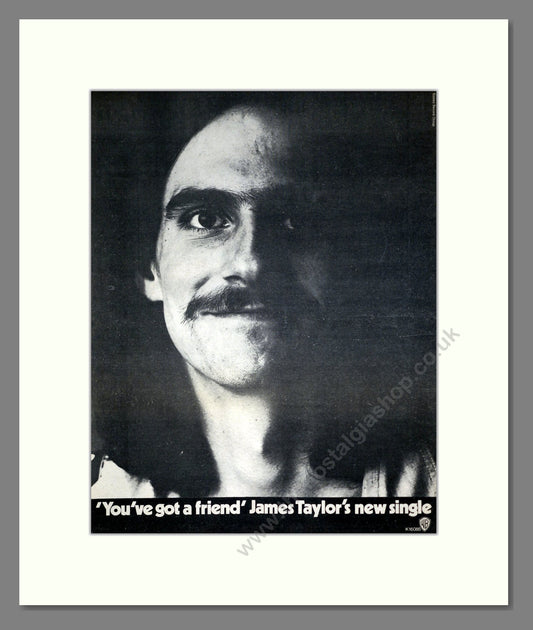 James Taylor - You've Got A Friend. Vintage Advert 1971 (ref AD20444)
