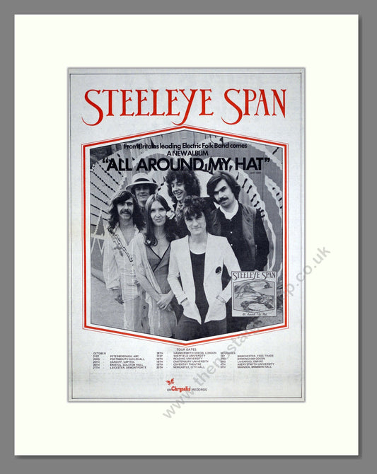 Steeleye Span - All Around My Hat. Vintage Advert 1975 (ref AD20449)