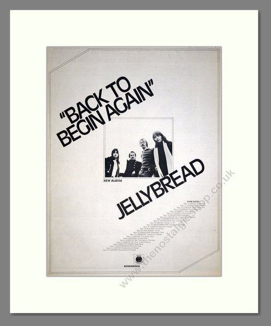 Jellybread - Back To Begin Again. Vintage Advert 1972 (ref AD20453)