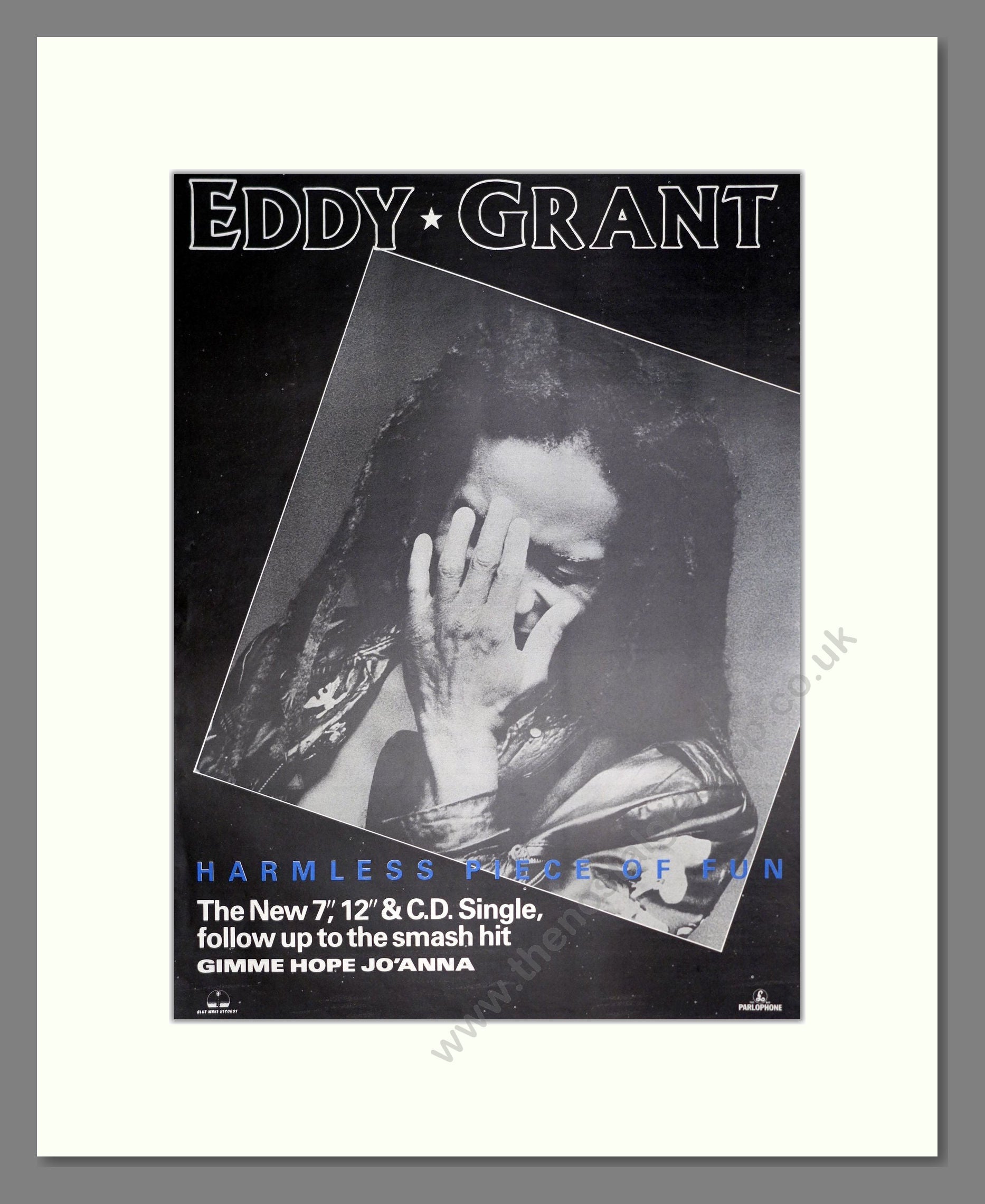Eddy Grant - Harmless Piece Of Fun. Vintage Advert 1988 (ref AD20462)
