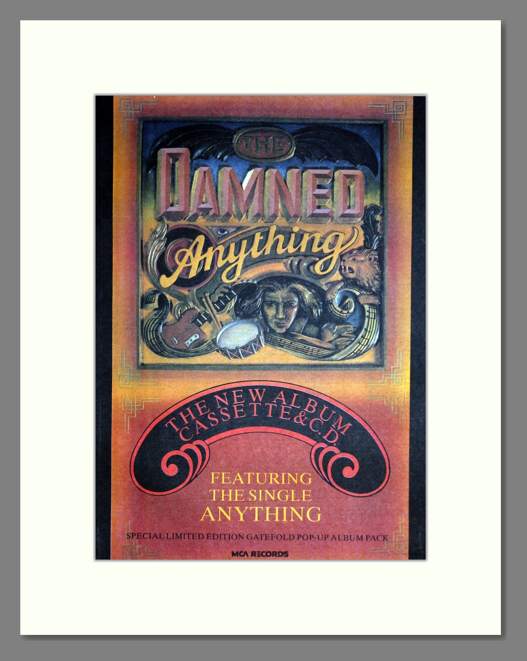 Damned (The) - Anything. Vintage Advert 1986 (ref AD20468)