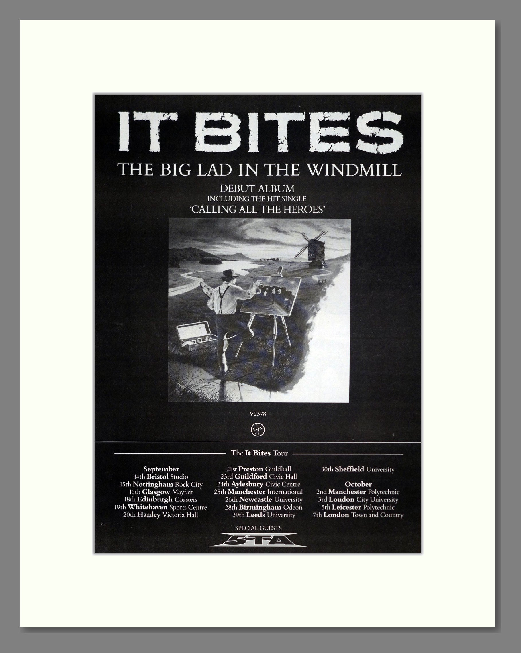 It Bites - The Big Lad In The Windmill. Vintage Advert 1986 (ref AD20471)
