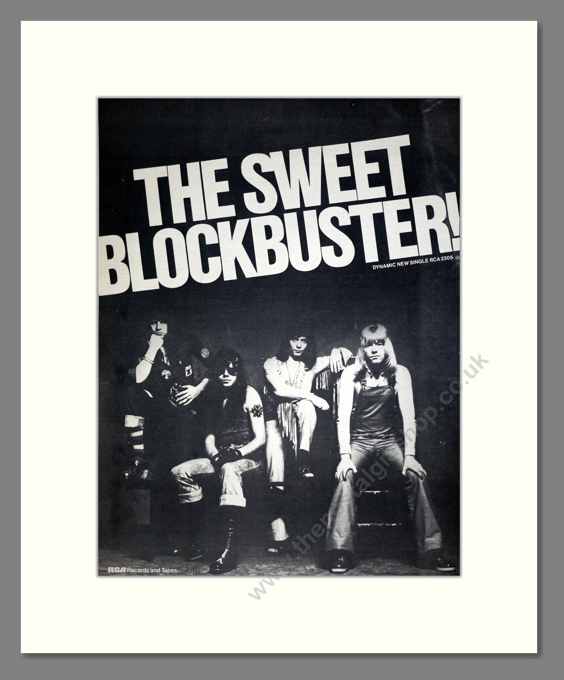 Blockbuster Advertisements Sweet (The) - Blockbuster!. Vintage Advert 1973 (ref AD20499) – The ...