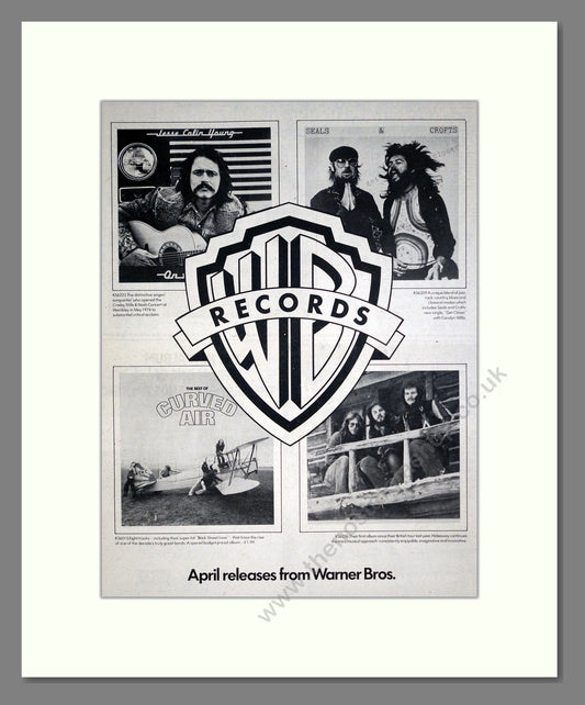 Warner Bros - April Releases. Vintage Advert 1976 (ref AD20506)
