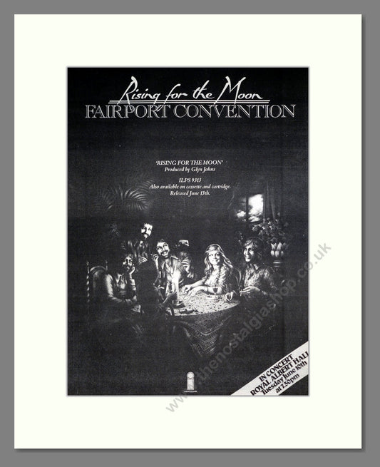 Fairport Convention - Rising For The Moon. Vintage Advert 1975 (ref AD20512)