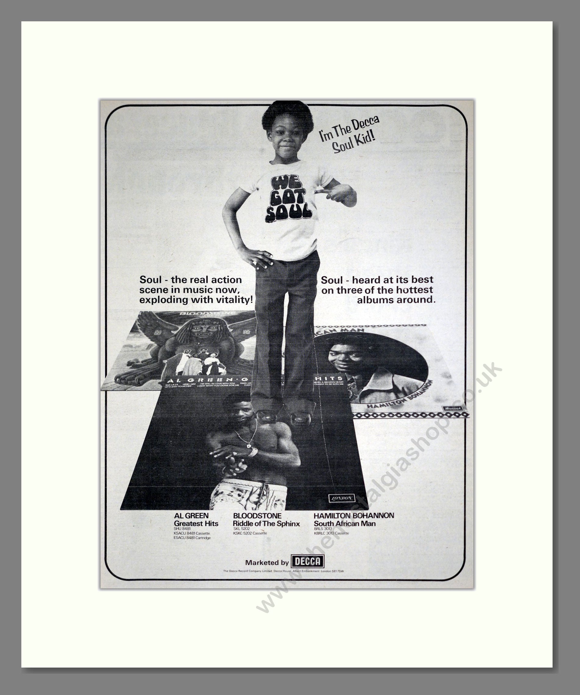 Various Artists - We Got Soul. Vintage Advert 1975 (ref AD20526)