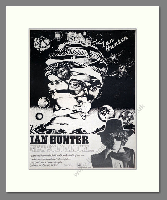 Ian Hunter - New Solo Album. Vintage Advert 1975 (ref AD20531)