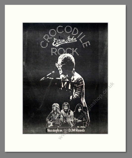 Elton John - Crocodile Rock. Vintage Advert 1972 (ref AD20661)