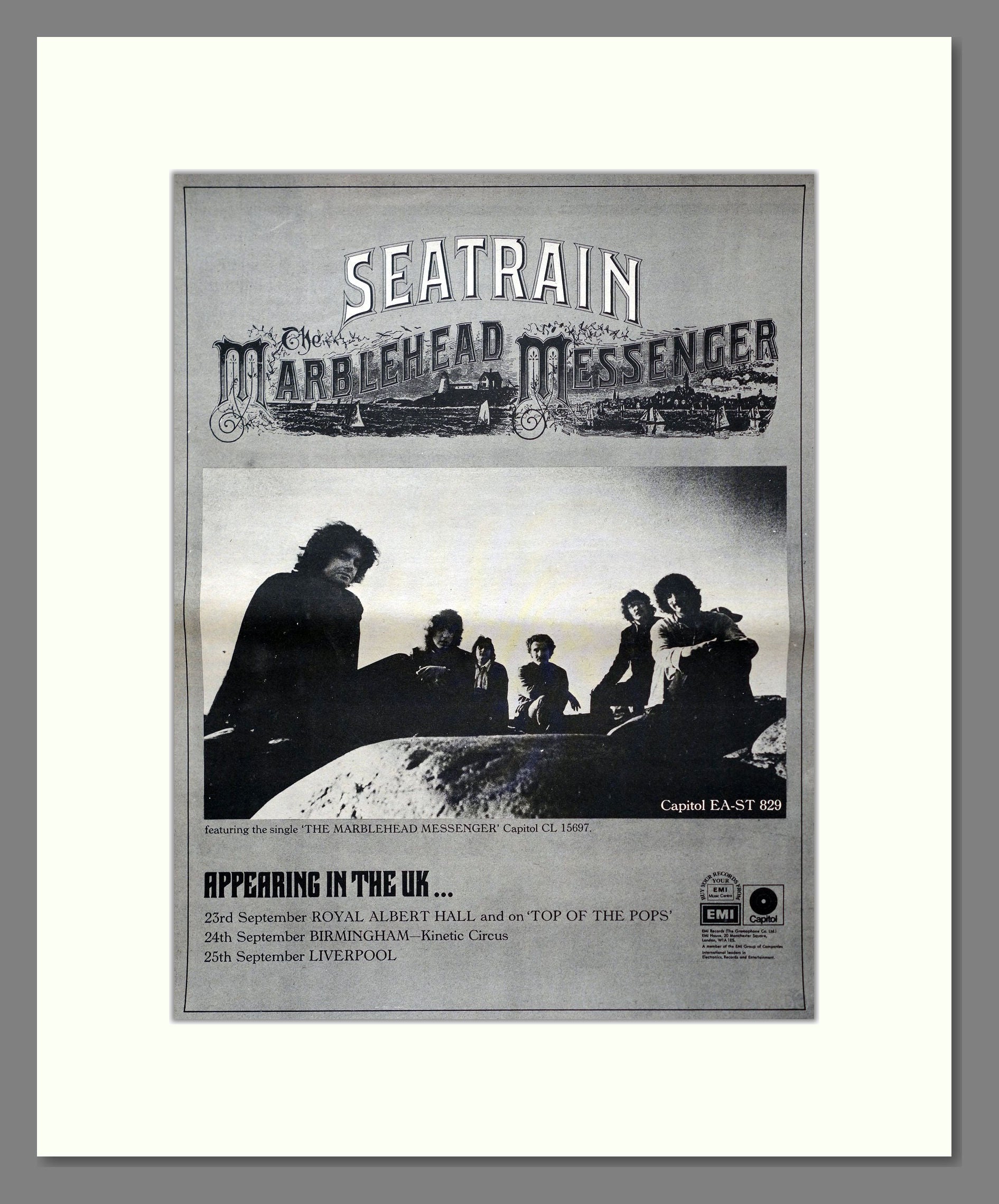 Seatrain - Marblehead Messenger. Vintage Advert 1971 (ref AD20670)
