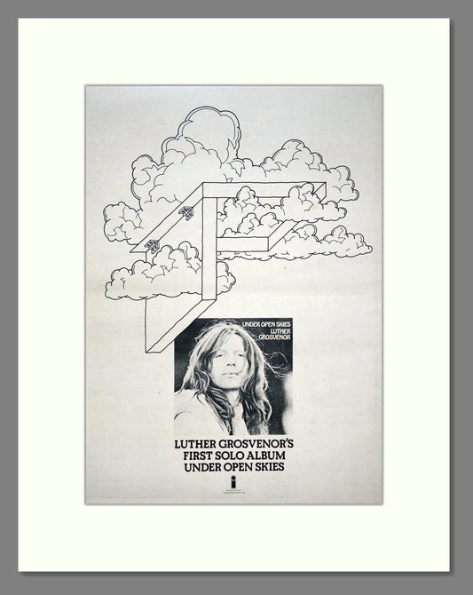 Luther Grosvenor - Under Open Skies. Vintage Advert 1971 (ref AD20683)