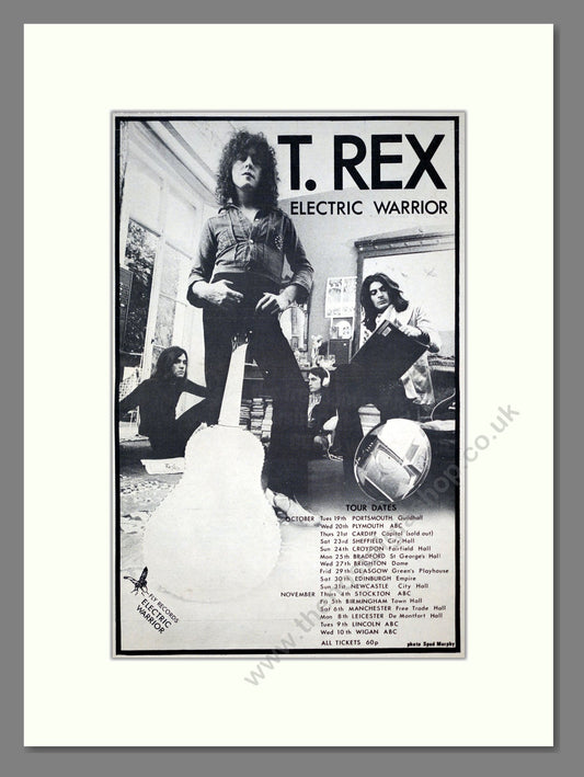 T.Rex - Electric Warrior. Vintage Advert 1971 (ref AD20689)