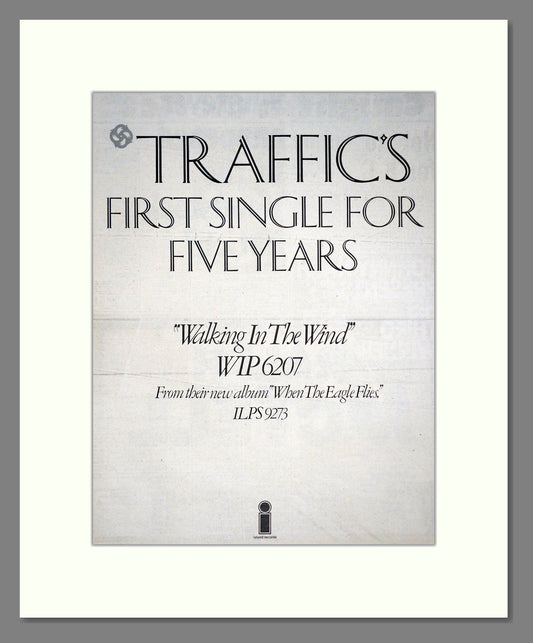 Traffic - Walking In The Wind. Vintage Advert 1974 (ref AD20695)