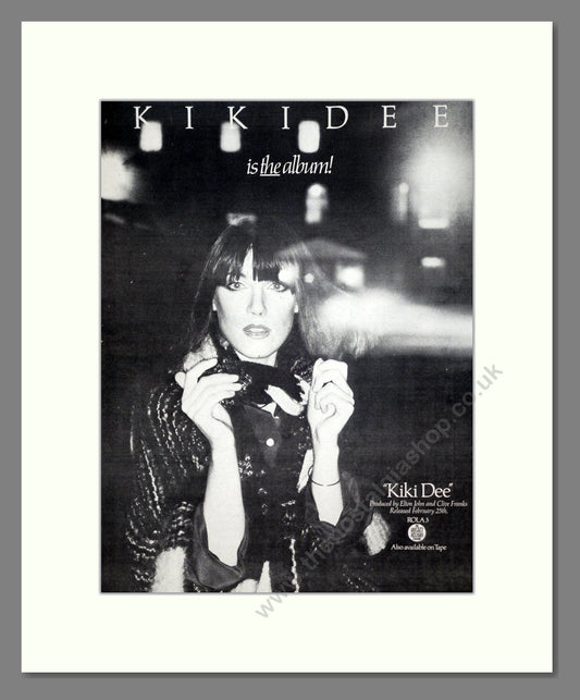 Kiki Dee - Self Titled Album. Vintage Advert 1977 (ref AD20725)