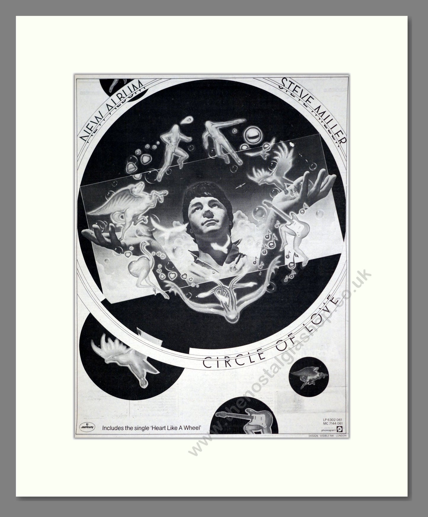 Steve Miller - Circle Of Love. Vintage Advert 1981 (ref AD20733)