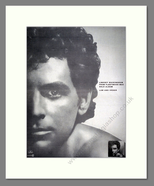 Lindsey Buckingham (Fleetwood Mac) - Law And Order. Vintage Advert 1981 (ref AD20734)