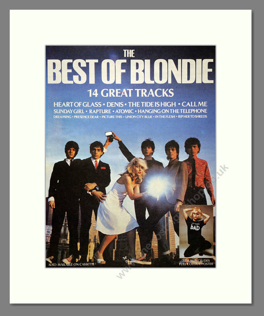 Blondie - Best Of. Vintage Advert 1981 (ref AD20735)
