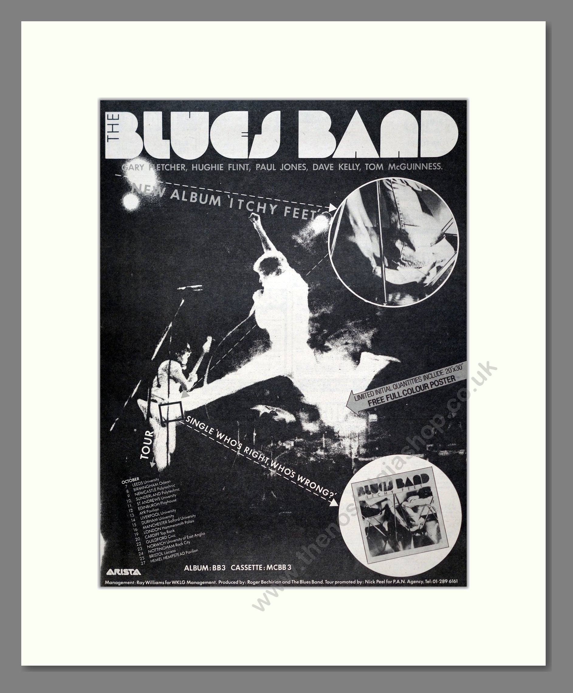 Blues Band (The) - Itchy Feet. Vintage Advert 1981 (ref AD20741)