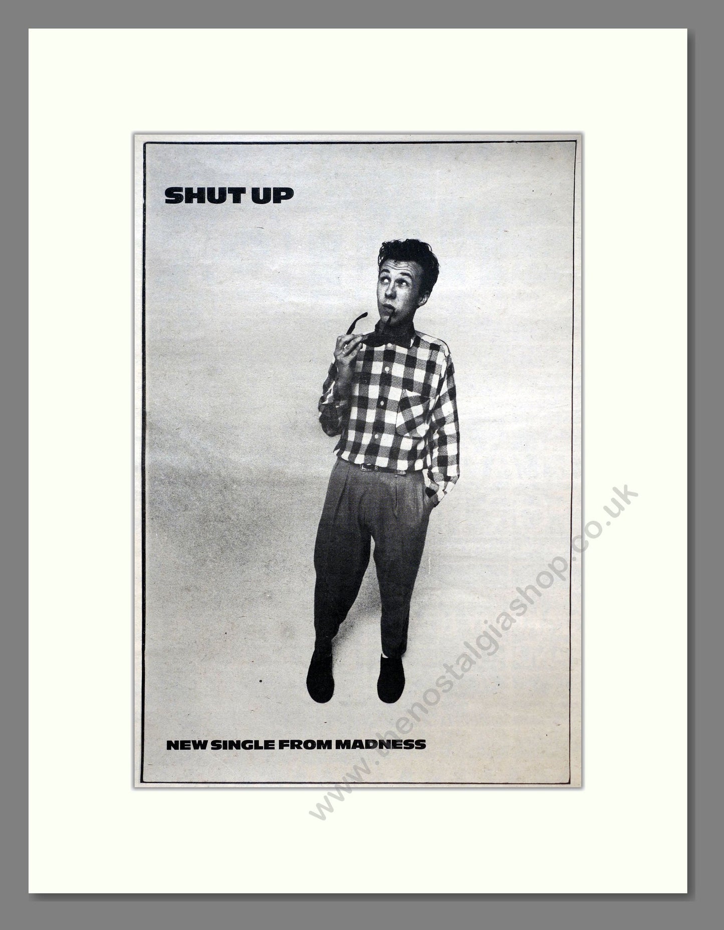 Madness - Shut Up. Vintage Advert 1981 (ref AD20743)