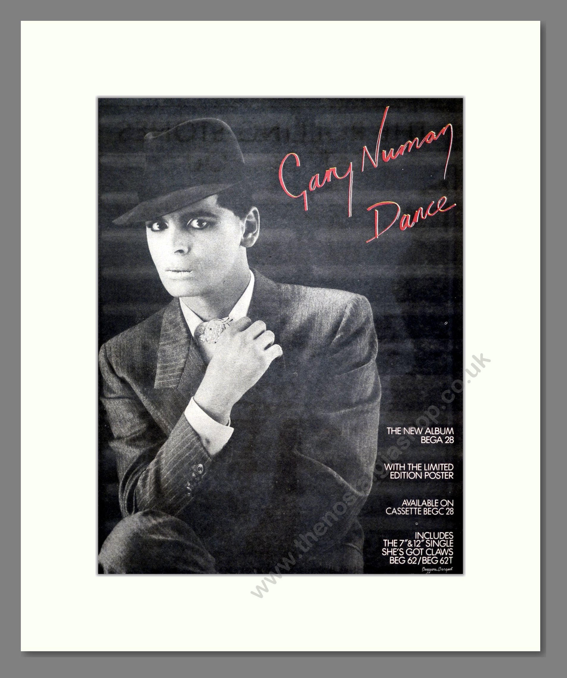 Gary Numan - Dance. Vintage Advert 1981 (ref AD20745)