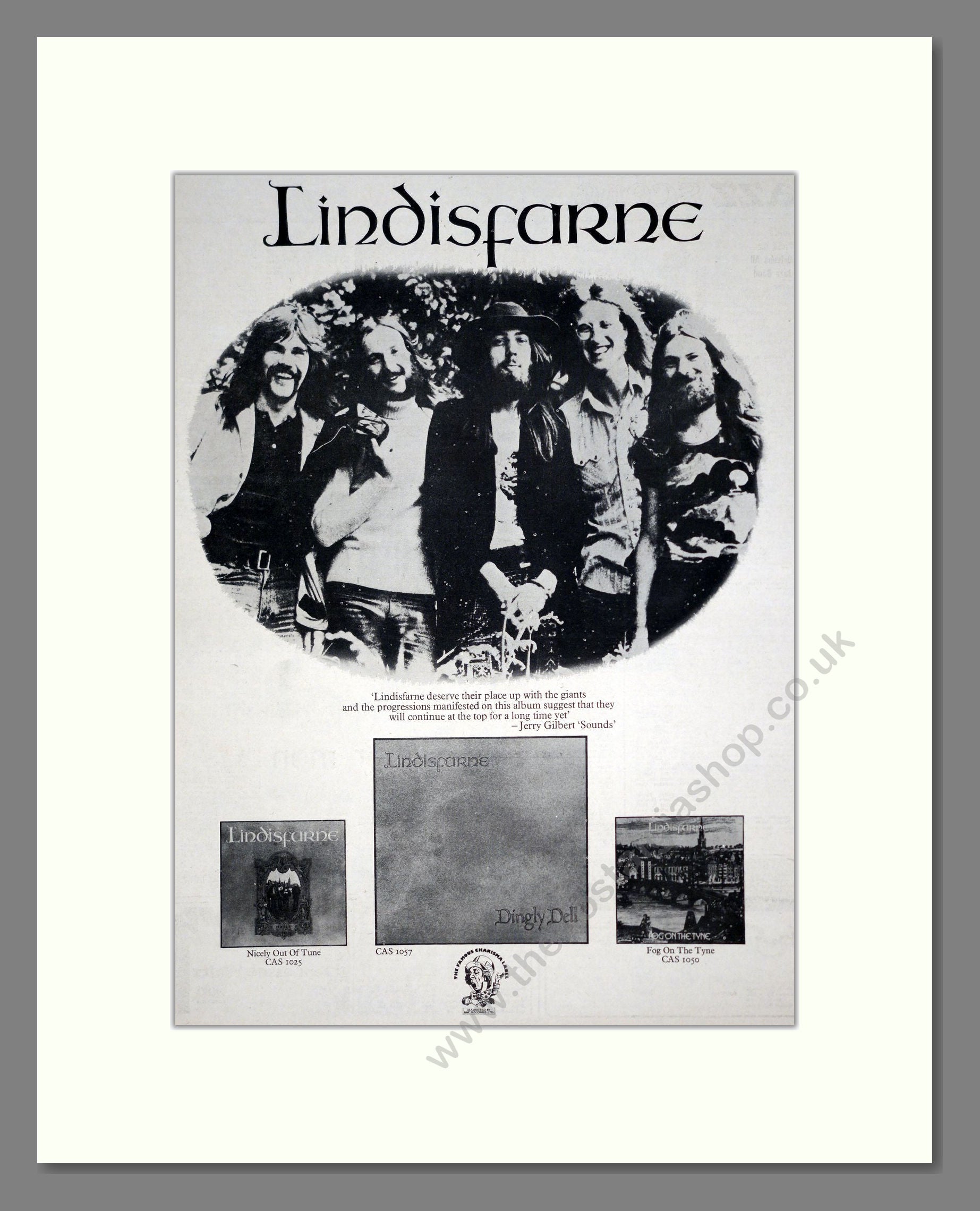 Lindisfarne - Dingly Dell. Vintage Advert 1972 (ref AD20755)