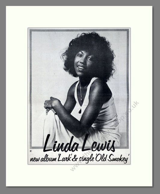 Linda Lewis - Lark. Vintage Advert 1972 (ref AD20764)