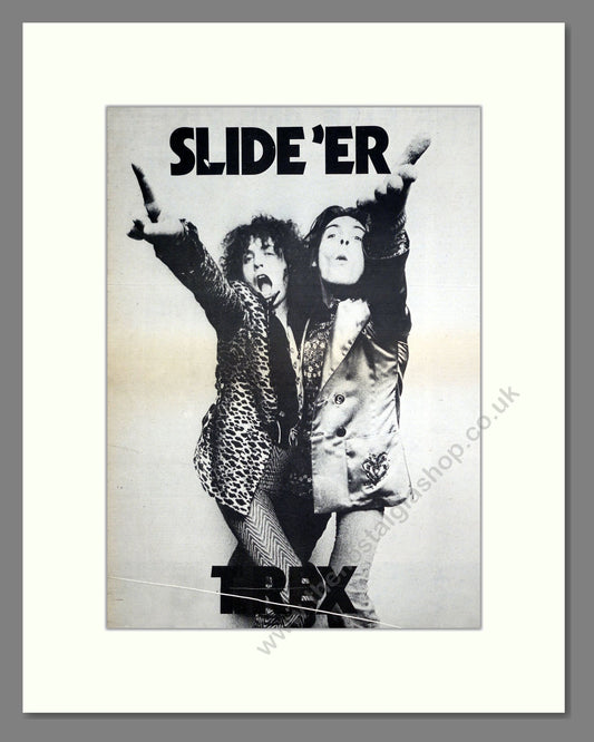 T.Rex - Slide'Er. Vintage Advert 1972 (ref AD20766)