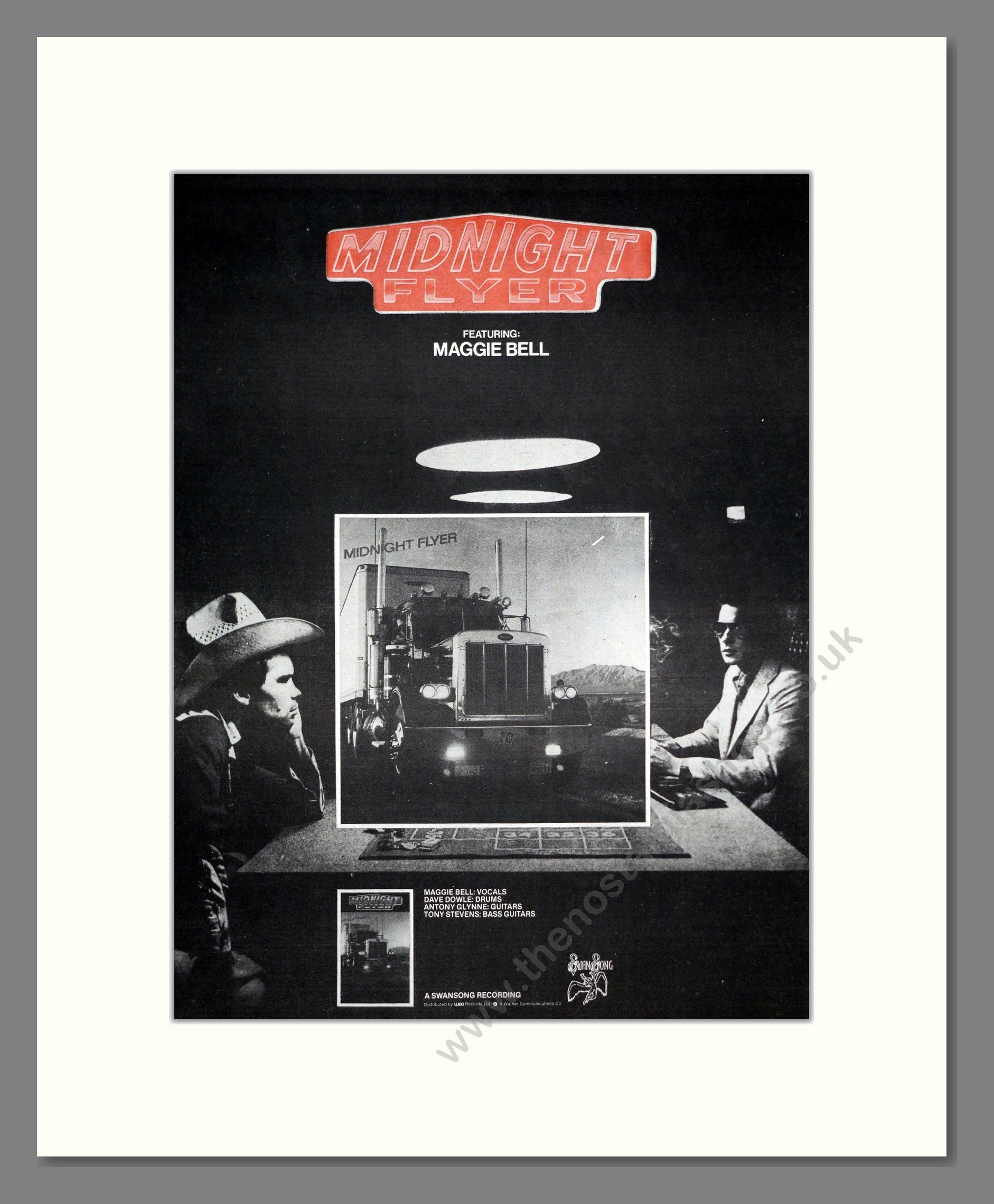 Midnight Flyer (ft Maggie Bell) - Midnight Flyer. Vintage Advert 1981 (ref AD20801)