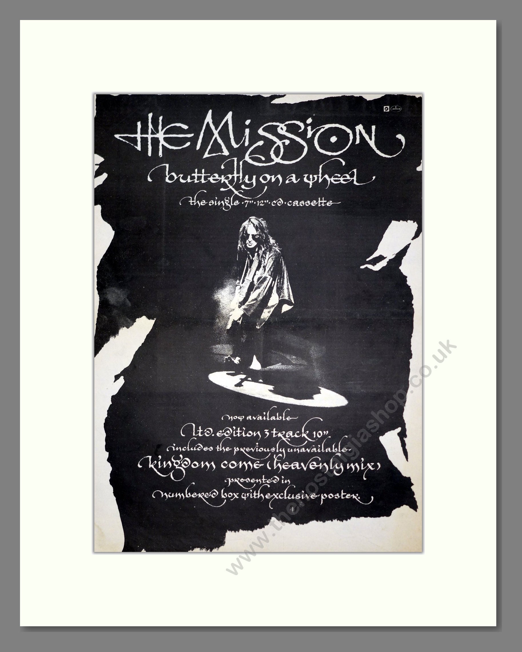 Mission (The) - Butterfly On A Wheel. Vintage Advert 1990 (ref AD20567)