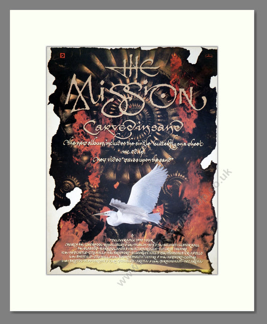Mission (The) - Carved Insane. Vintage Advert 1990 (ref AD20568)