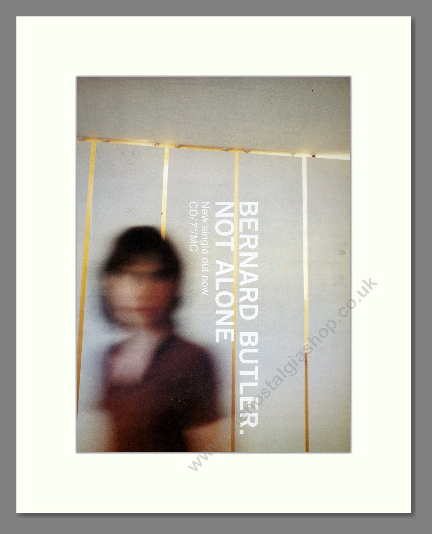 Bernard Butler - Not Alone. Vintage Advert 1998 (ref AD20572)