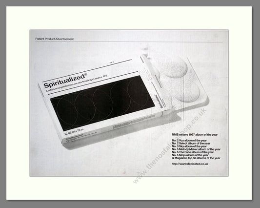 Spiritulalized - Ladies And Gentlemen We Are Floating In Space. Vintage Advert 1998 (ref AD20575)