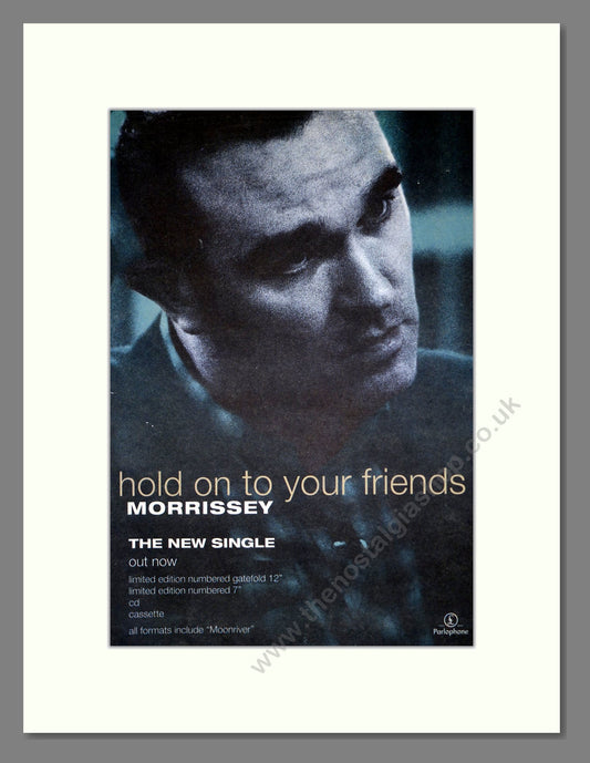 Morrissey - Hold On To Your Friends. Vintage Advert 1994 (ref AD20583)
