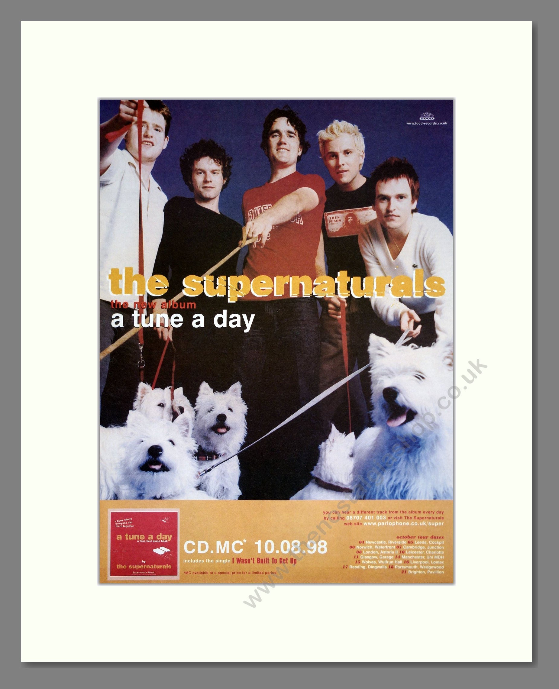 Supernaturals (The) - A Tune A Day. Vintage Advert 1998 (ref AD20587)