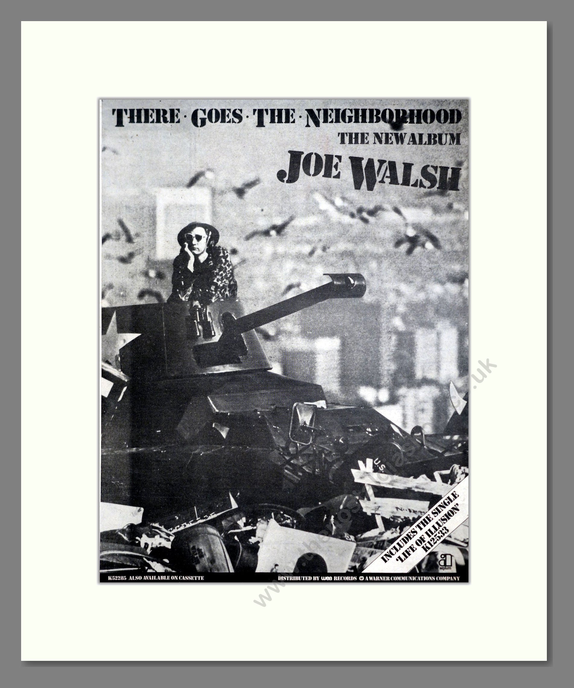 Joe Walsh - There Goes The Neighborhood. Vintage Advert 1981 (ref AD20599)
