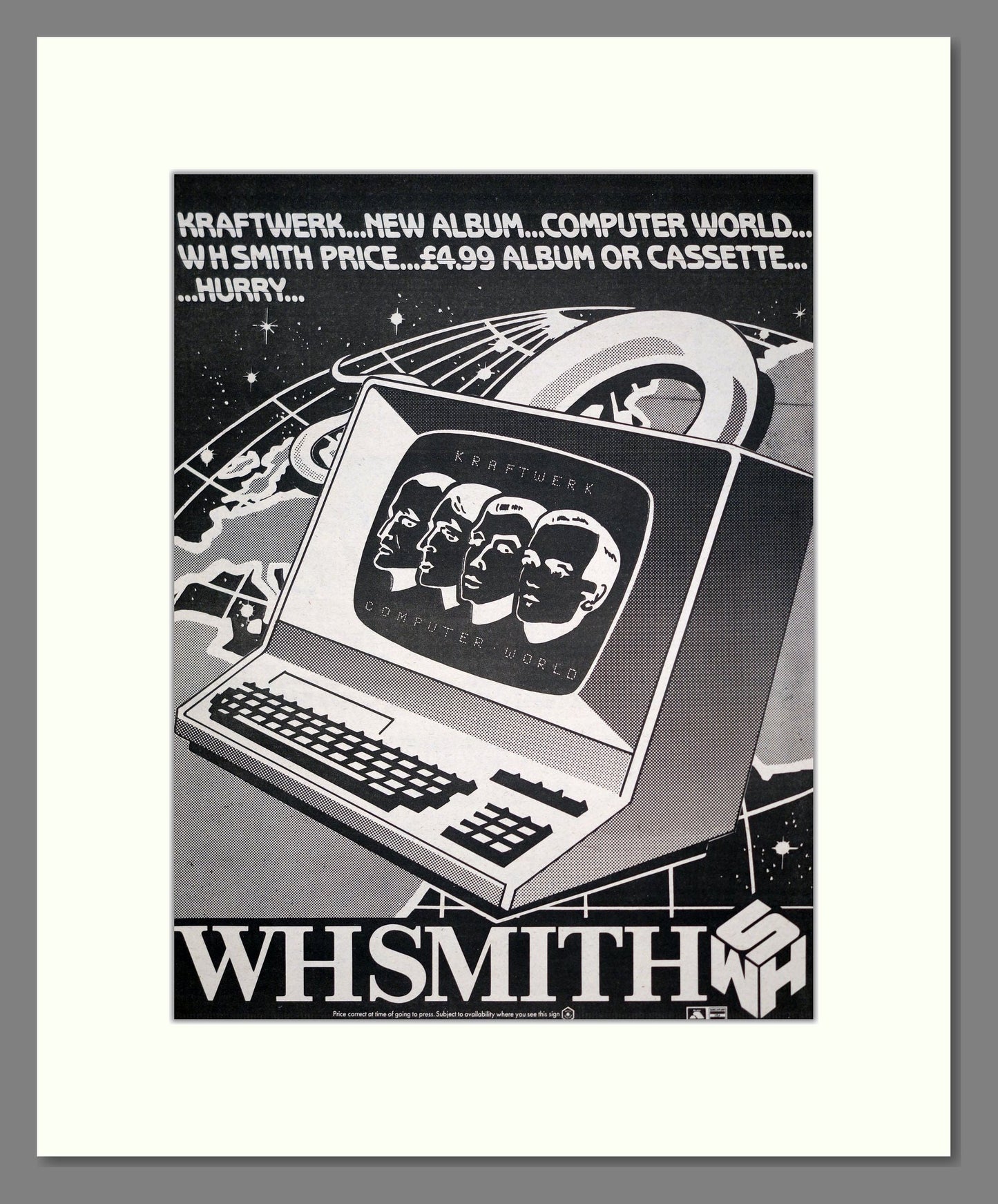 Kraftwerk - Computer World. Vintage Advert 1981 (ref AD20602)