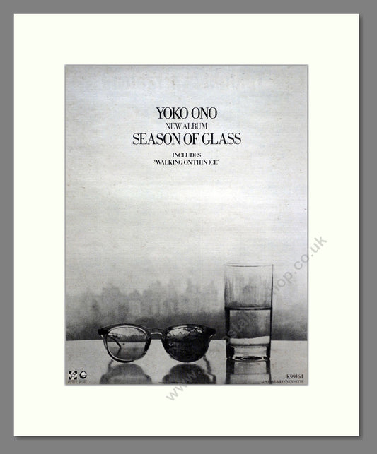 Yoko Ono - Season Of Glass. Vintage Advert 1981 (ref AD20606)