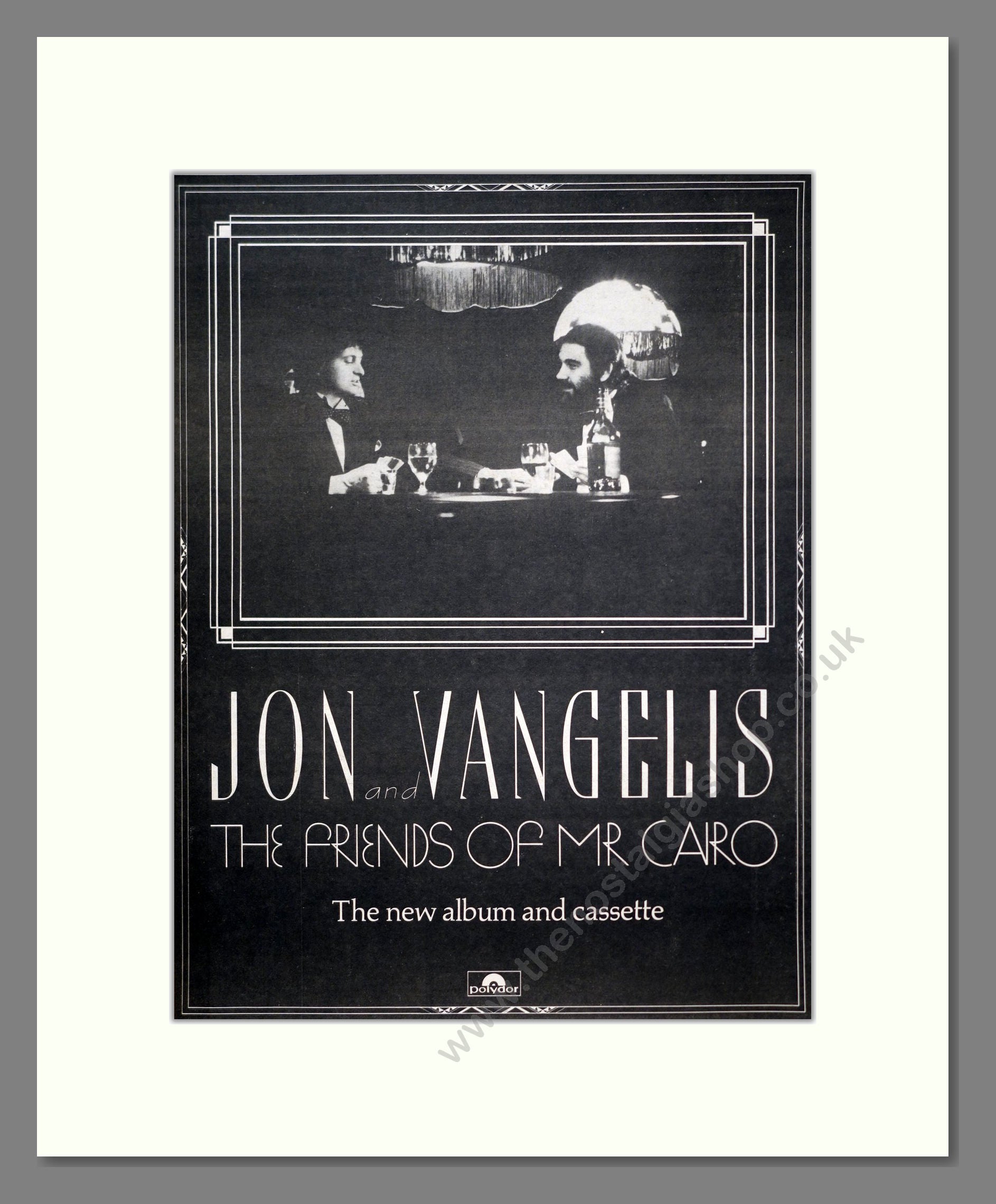 Jon And Vangelis - The Friends Of Mr Cairo. Vintage Advert 1981 (ref AD20608)