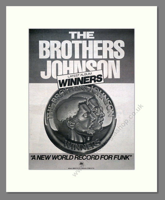 Brothers Johnson (The) - Winners. Vintage Advert 1981 (ref AD20610)